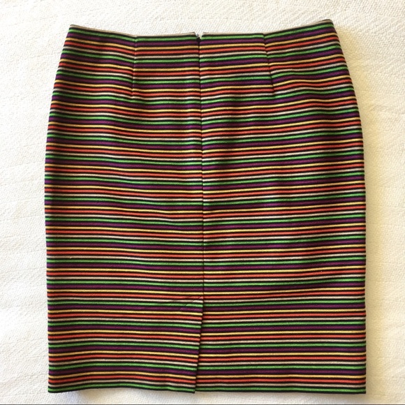 Talbot's Pencil Skirt - Multi-color stripe sz 10P - Picture 7 of 8
